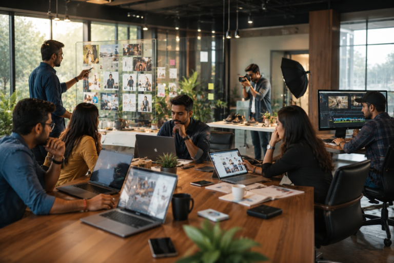 professional experts collaborating on content strategy and brand growth.