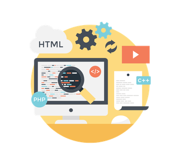 Professional web application developers creating responsive and scalable web apps using modern technologies and interactive digital tools.