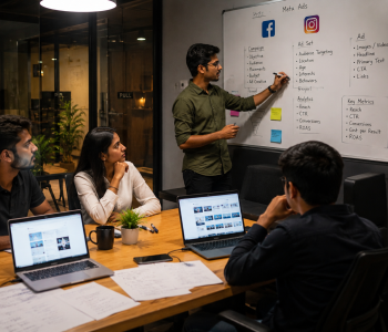 Meta Ads specialists optimizing Facebook and Instagram advertising campaigns